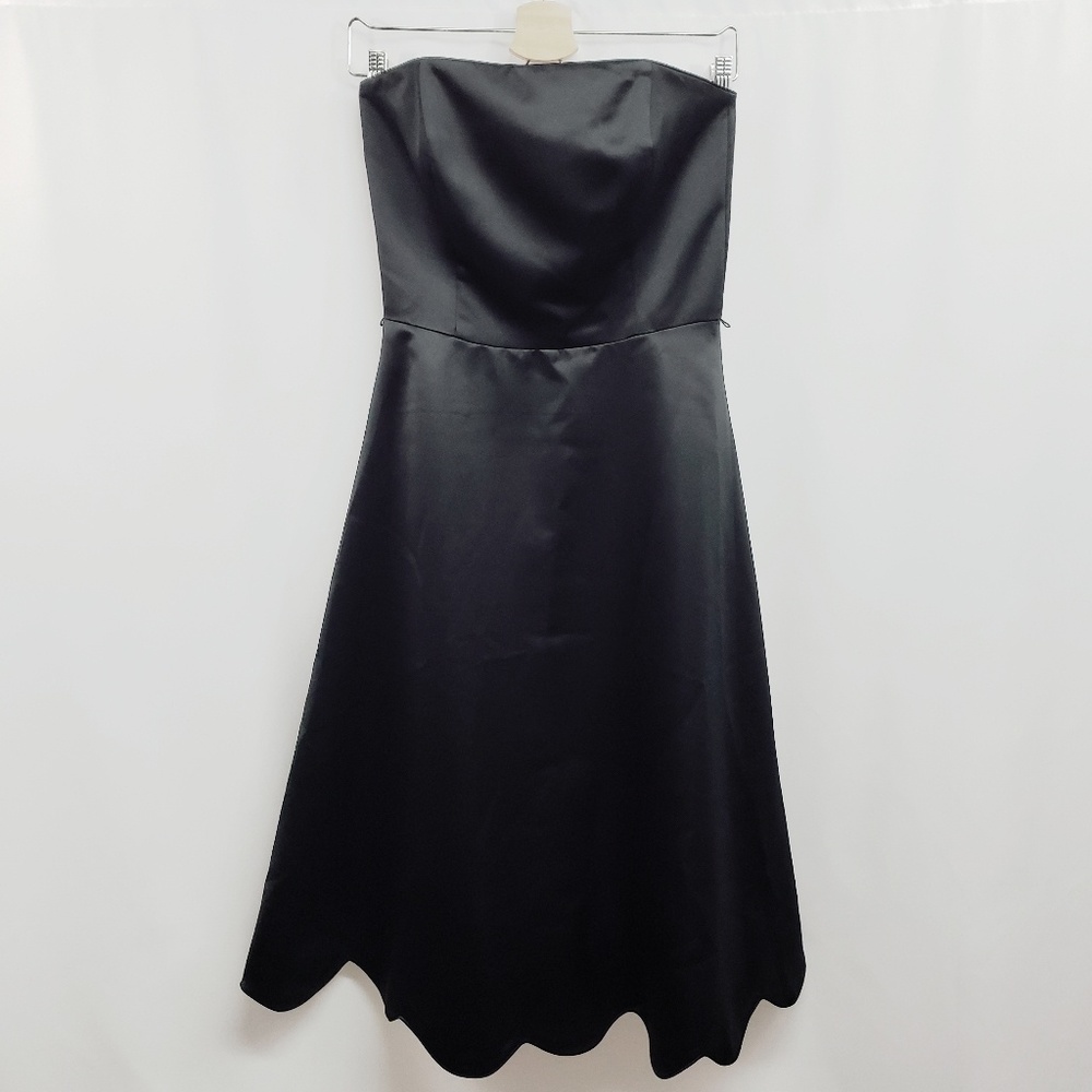 WHBM Strapless Dress with Scalloped Hem 2